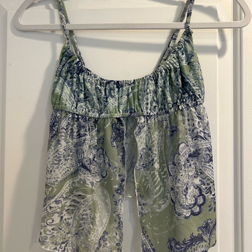 Tiger Mist Paisley printed top - Picture 3 of 8